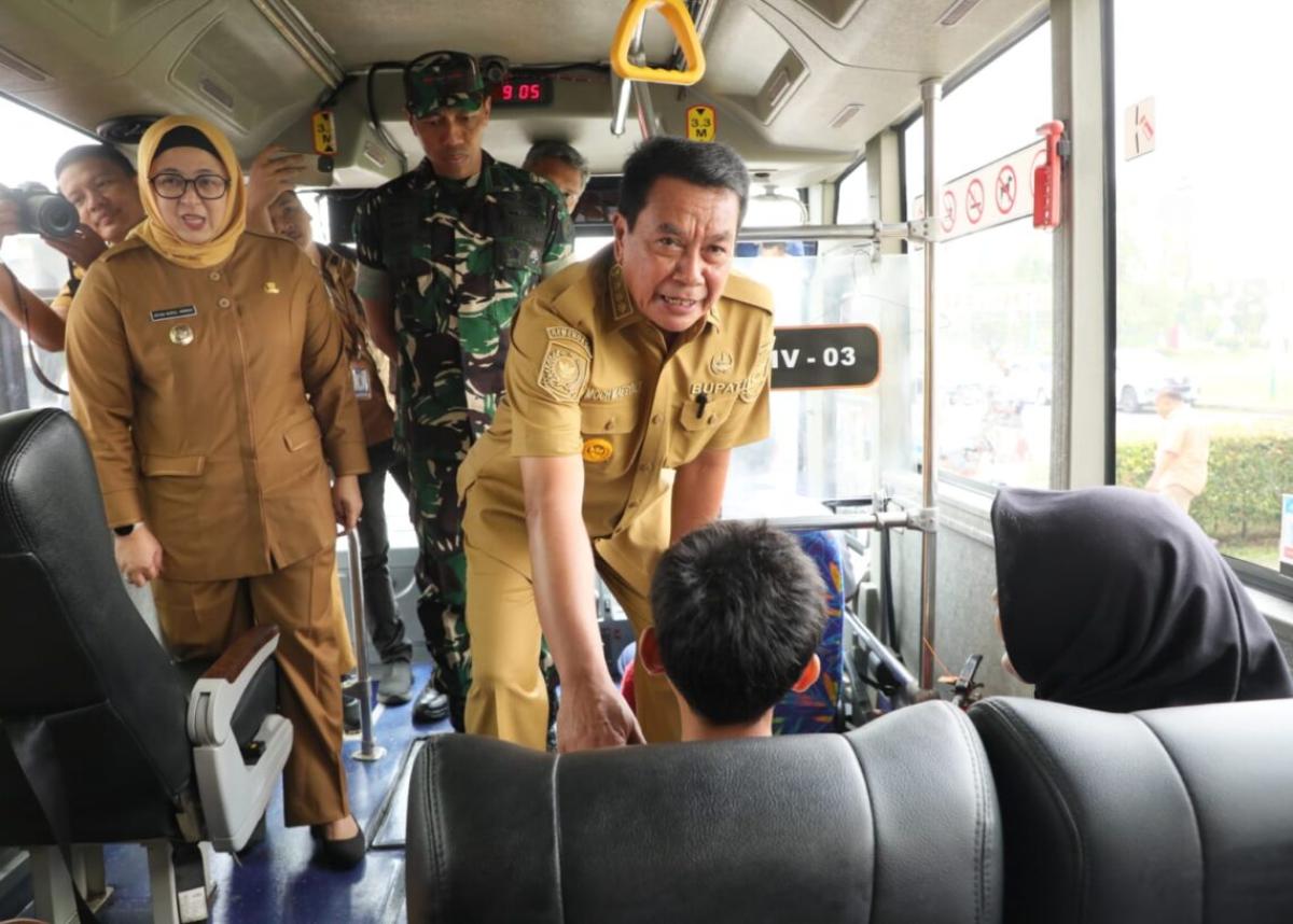 Angkutan Sekolah Gratis di Kabupaten Tangerang Resmi Diujicobakan