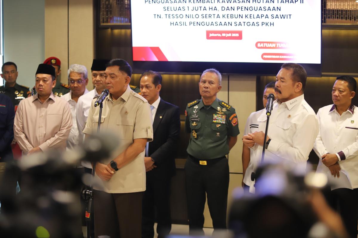 Satgas PKH Telah Menguasai Kembali Lahan Seluas 2 Juta Hektare