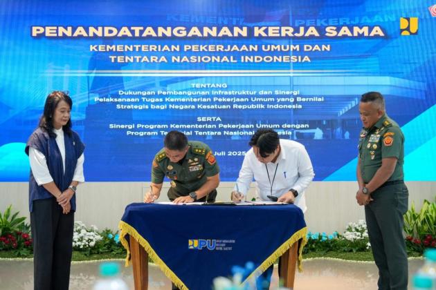 Implementasi PU608, Kementerian PU dan TNI Perkuat Sinergi Bangun Infrastruktur Strategis di Wilayah 3T