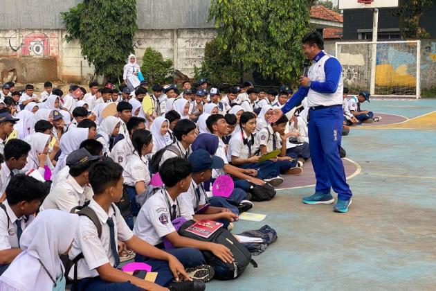 Ribuan Pelajar SMK Dapat Edukasi Safety Riding Saat Masa Pengenalan Lingkungan Sekolah (MPLS)