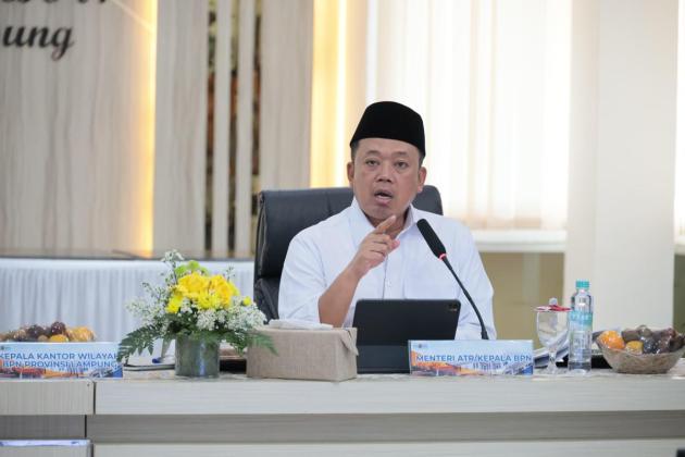 Imbau Percepat Pemetaan dan Pemanfaatan Lahan ke Jajaran Kanwil BPN Provinsi Lampung, Menteri Nusron: Tidak Bisa Pakai Pola Kerja Lama