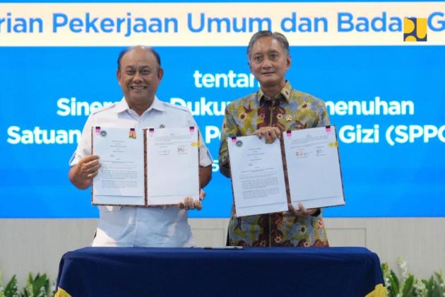 Penandatanganan MoU dan PKS Kementerian PU dan Badan Gizi Nasional, Sinergi Percepat Pembangunan SPPG