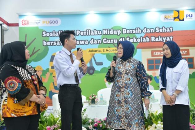 Merdeka Pendidikan Dengan Sekolah Rakyat, Kementerian PU Sosialisasikan Perilaku Hidup Bersih dan Sehat