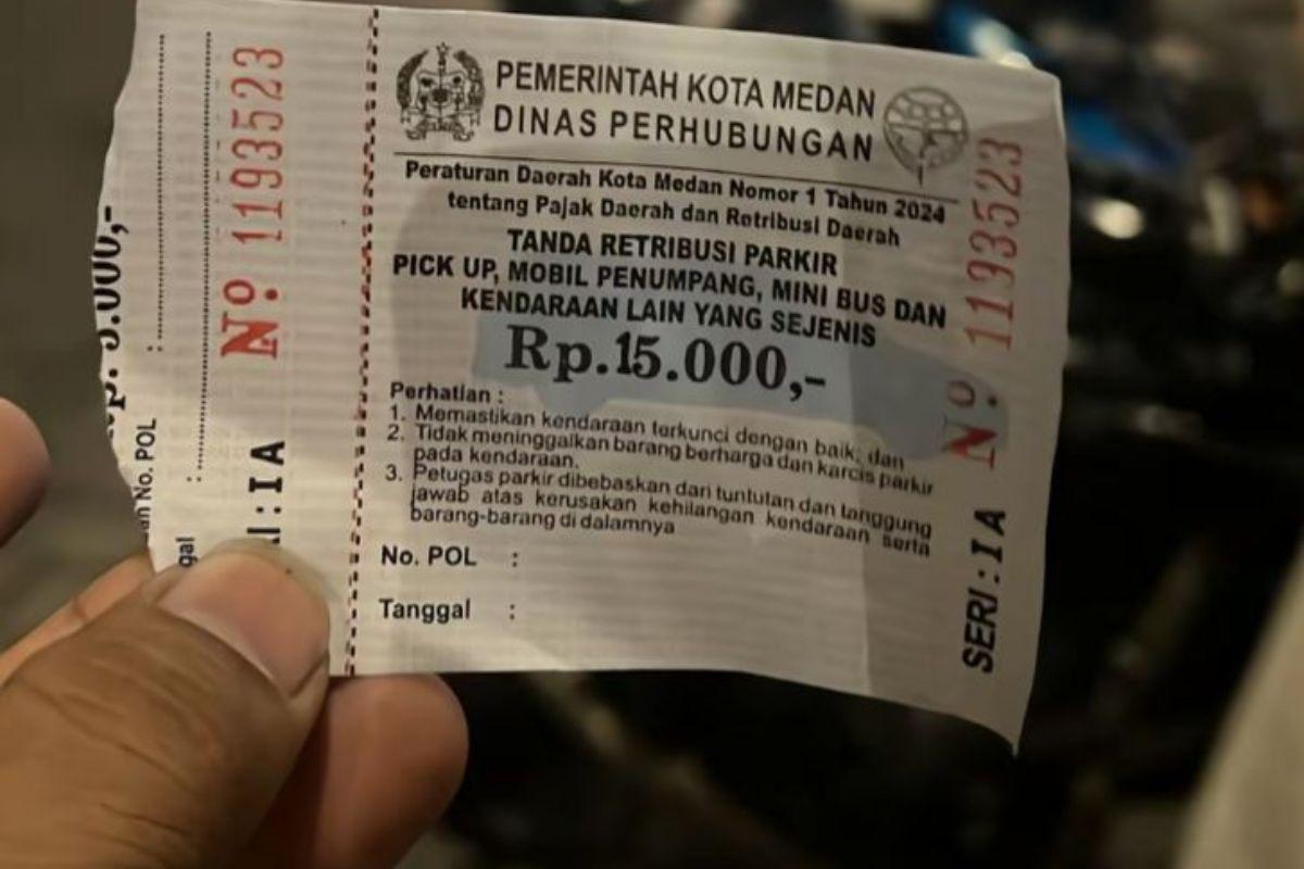 Viral! Jukir di Jalan Ahmad Yani Medan Tambah Tarif Parkir Secara Ilegal