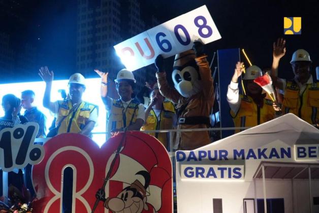 Meriahkan Kemerdekaan RI Ke-80, Kementerian PU Turut Serta Tampilkan Mobil Karnaval