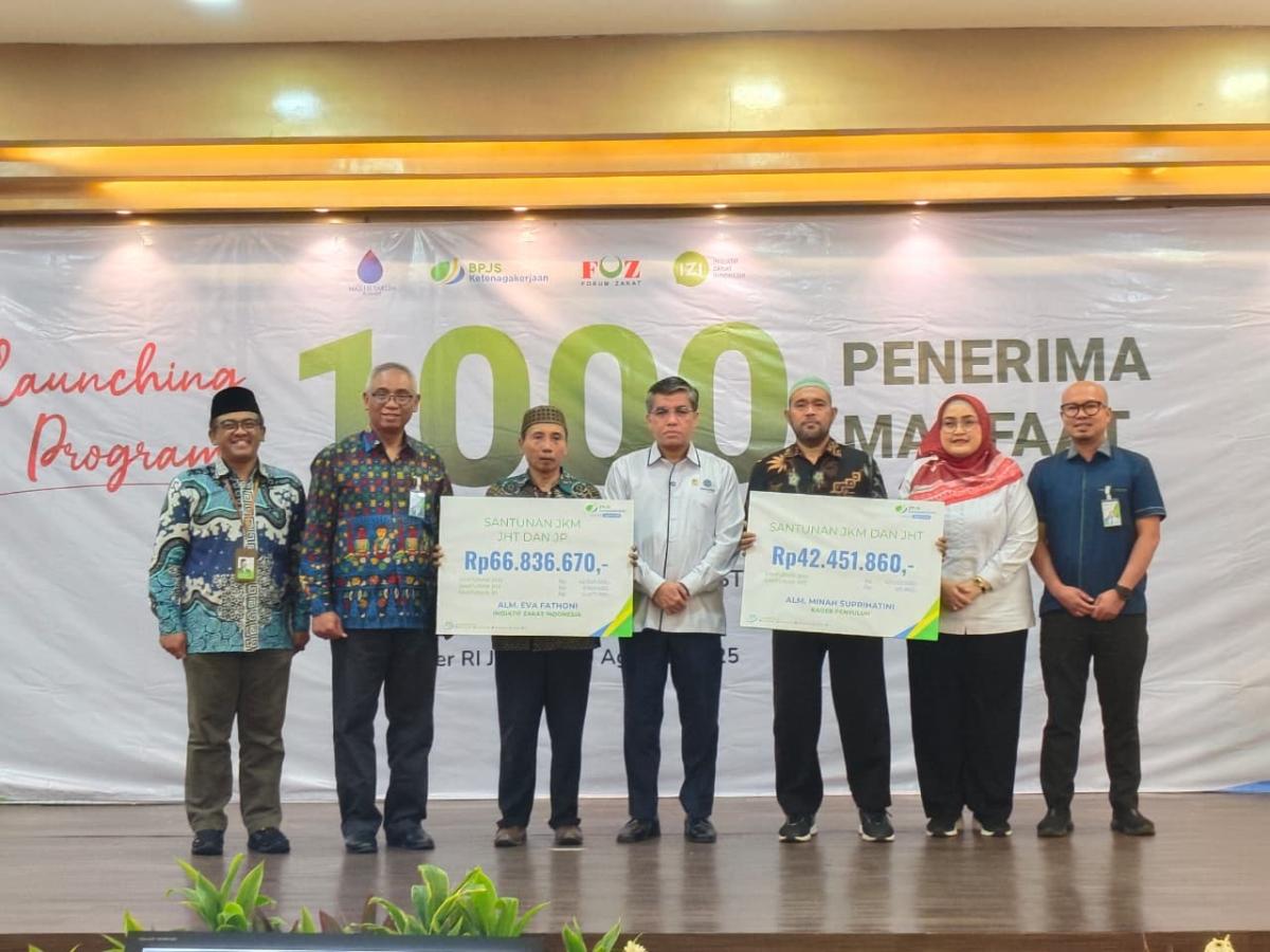 Kolaborasi IZI dan BPJS Ketenagakerjaan: 1.000 Mustahik Kini Terlindungi Jaminan Sosial