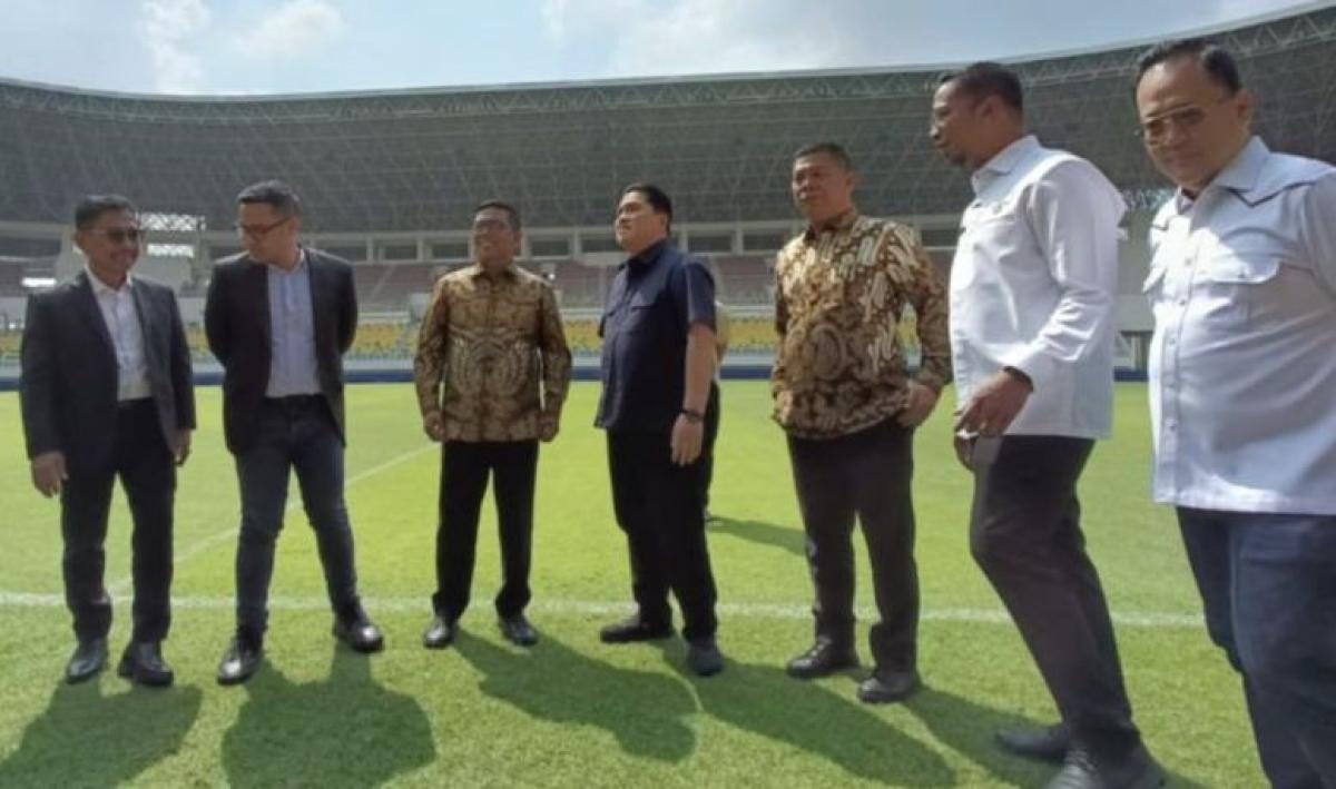 Erick Thohir Terkejut Lihat Fasilitas Banten International Stadium: Ini Terbaik di Indonesia