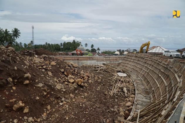 Kurangi Risiko Banjir Bandang dan Mitigasi Lahar Gunung Gamalama, Kementerian PU Bangun 2 Sabo Dam di Sungai Rua Kota Ternate
