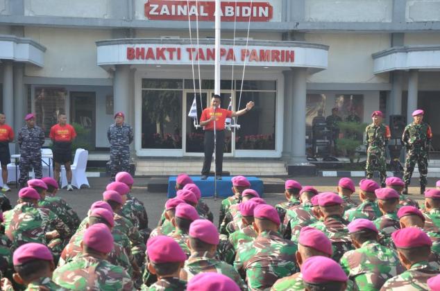 Kas Kormar Tekankan Prajurit Marinir Humanis dan Mawas Diri Hadapi Aksi Massa