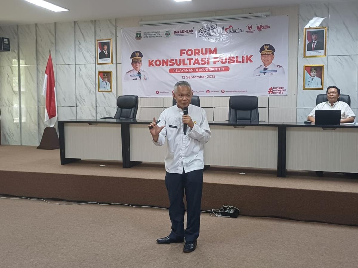 RSUD Banten Gelar Forum Konsultasi Publik Bahas Standar Pelayanan