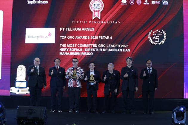 Buah Konsistensi dan Keunggulan Tata Kelola, Telkom Akses Pertahankan TOP GRC Award 2025