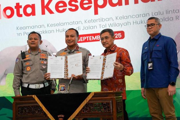 Lakukan Penandatanganan nota Kesepahaman WIM dan ETLE, Hutama Karya dan Polda Riau Perkuat Keselamatan di Jalan Tol