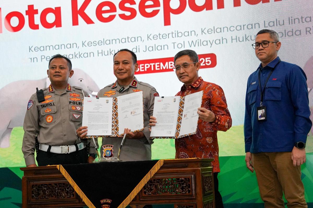Lakukan Penandatanganan nota Kesepahaman WIM dan ETLE, Hutama Karya dan Polda Riau Perkuat Keselamatan di Jalan Tol