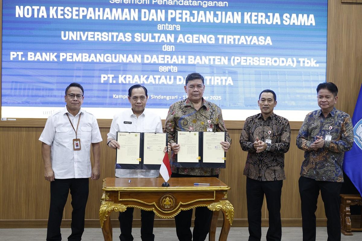 Bank Banten dan UNTIRTA Teken MoU, Perkuat Kolaborasi untuk Pembangunan SDM Unggul di Banten
