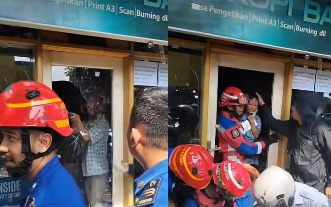 Damkar Jaktim Selamatkan Dua Anak dari Aksi Penyanderaan Ayah Kandung
