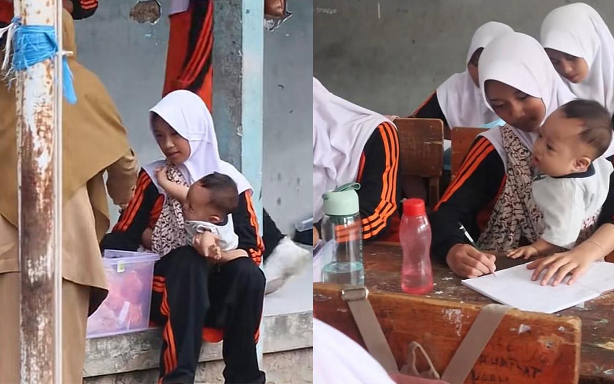 Zulfa, Siswi SMP yang Tetap Sekolah Sambil Merawat Adik Penderita Down Syndrome