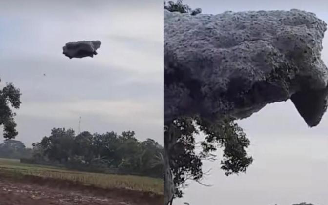 Fenomena Aneh di Langit Patokbeusi, Awan Hitam Itu Ternyata Busa Limbah