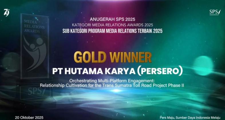Pengelolaan Media Hutama Karya Diakui  di Ajang MRA 2025 dan ICCS 2025