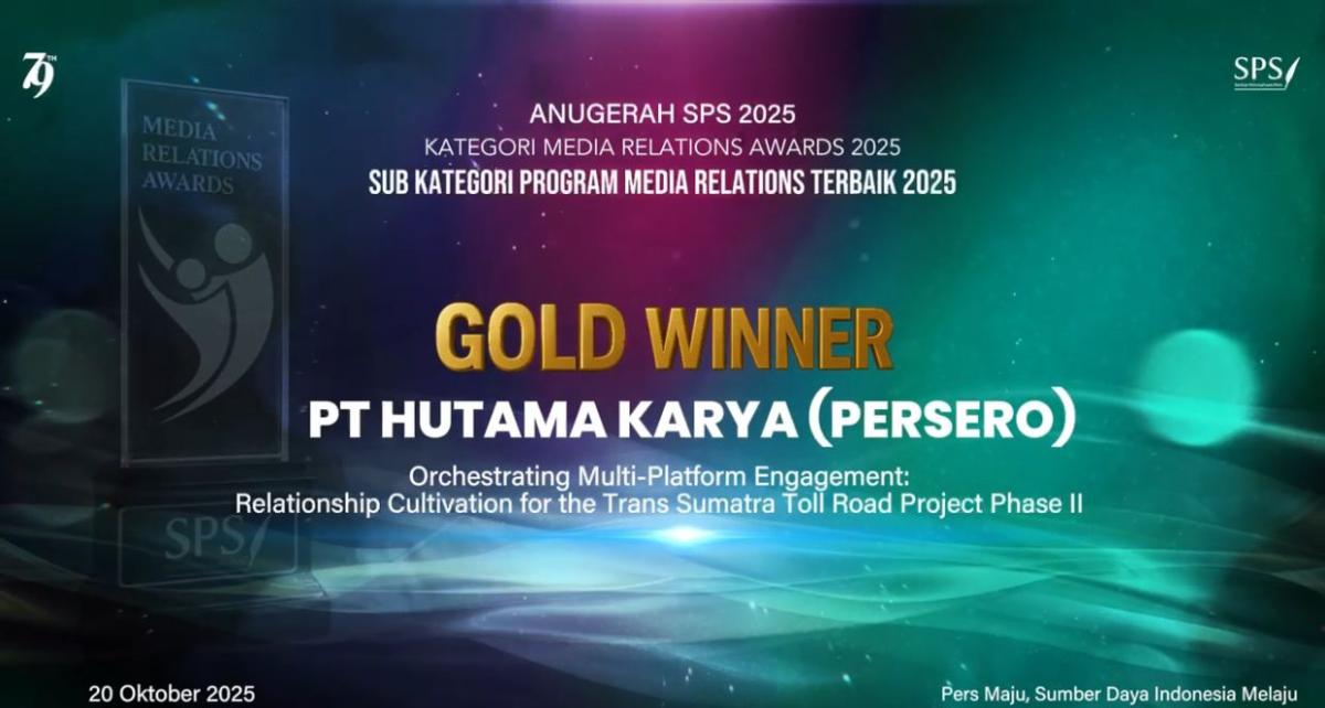 Pengelolaan Media Hutama Karya Diakui  di Ajang MRA 2025 dan ICCS 2025