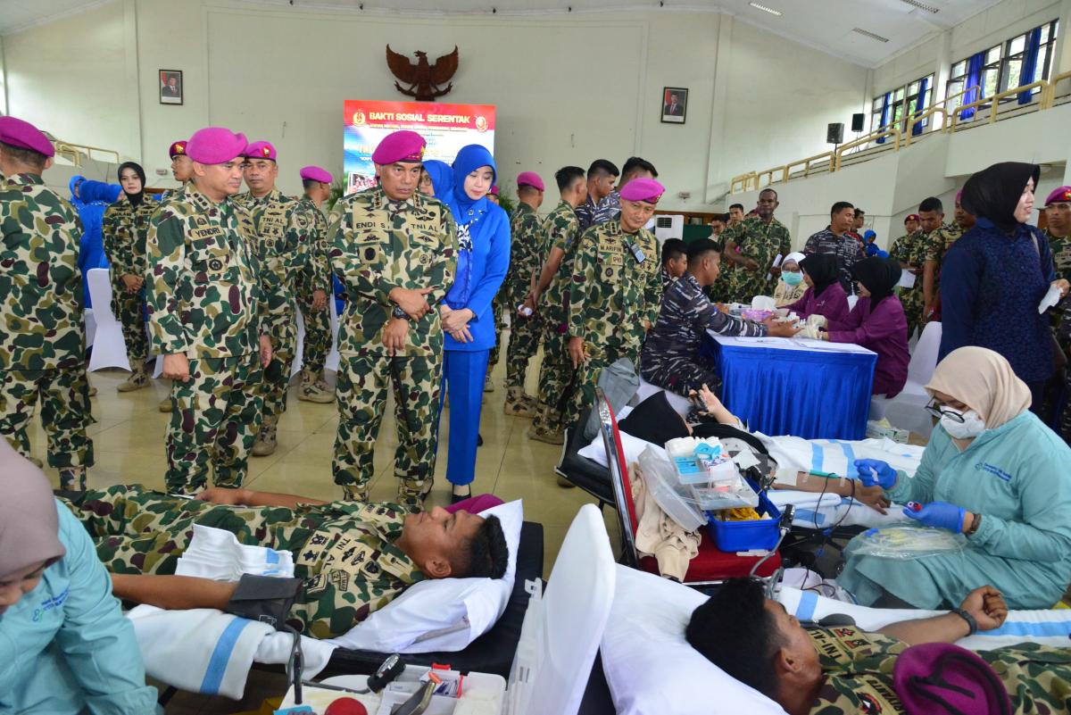 HUT ke 80 Marinir, Panglima Korps Marinir Pimpin Baksos dan Bakkes Serentak se-Indonesia 