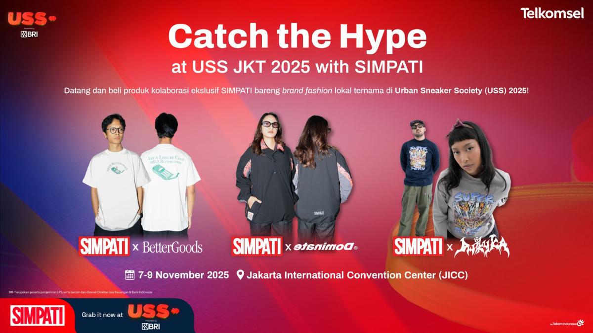 Telkomsel Melalui SIMPATI Dukung Gelaran Urban Sneaker Society (USS) 2025, Hadirkan Ragam Kolaborasi Kreativitas Lokal di Era Digital