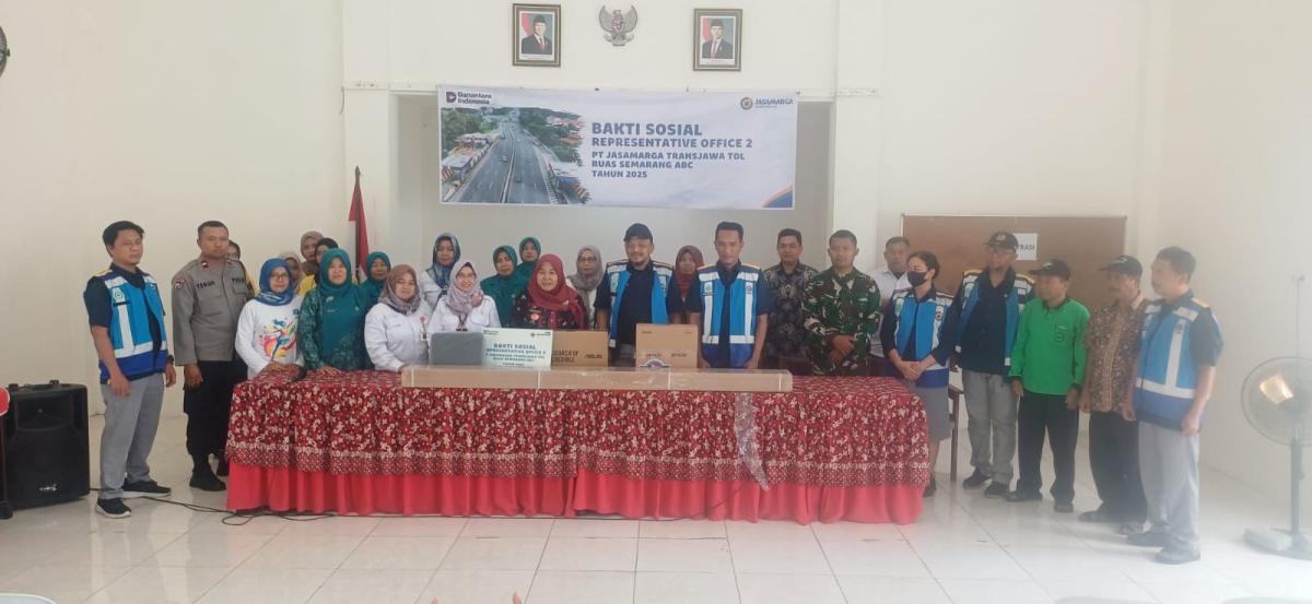 Salurkan Bantuan Sarana Lingkungan, JTT Dukung Pembangunan Berkelanjutan di Sekitar Ruas Tol Semarang Seksi A,B,C