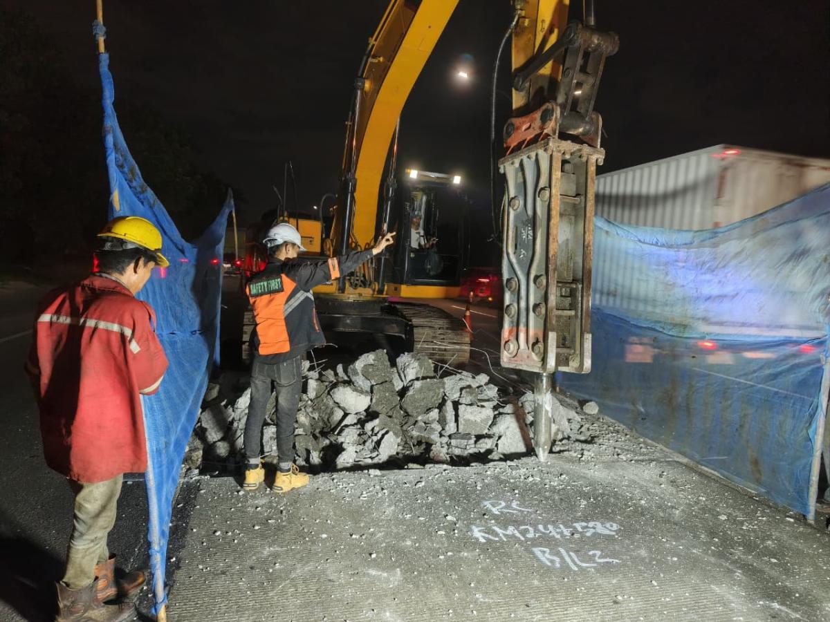 Jasa Marga Lanjutkan Pemeliharaan Jalan di Ruas Tol Jakarta - Tangerang Guna Tingkatkan Kualitas Layanan Jalan Tol