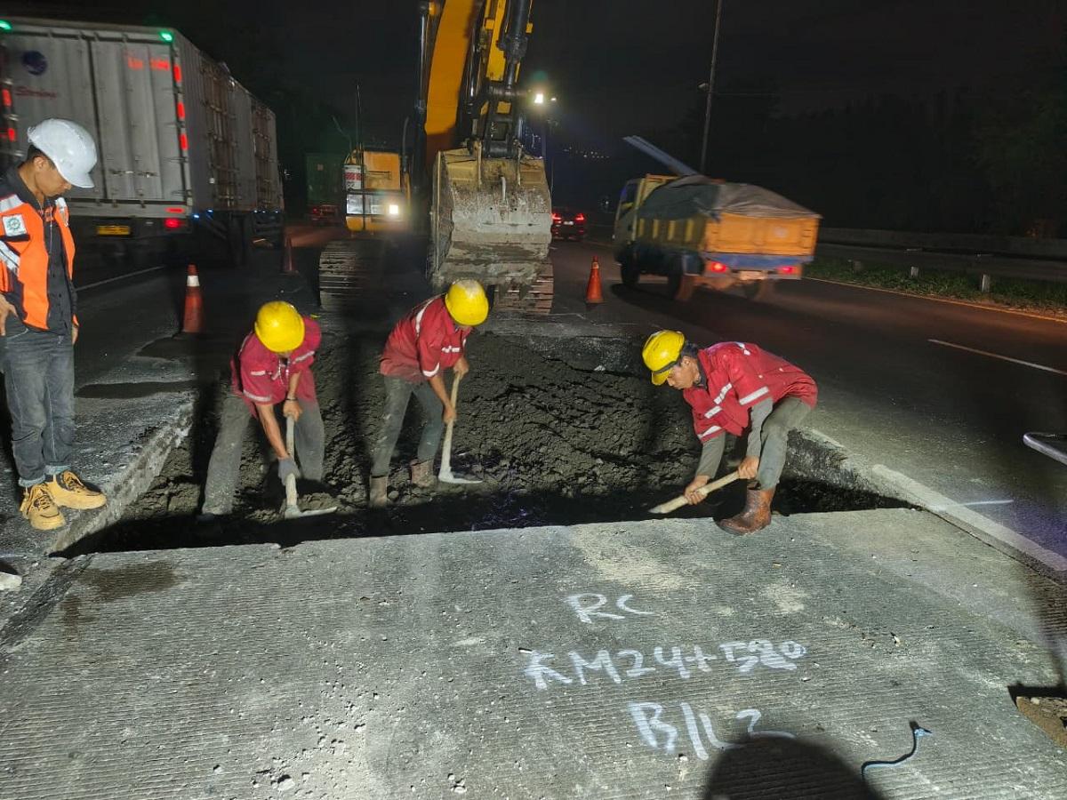 Jasa Marga Lanjutkan Pemeliharaan Jalan di Ruas Tol Jakarta - Tangerang Guna Tingkatkan Kualitas Layanan Jalan Tol