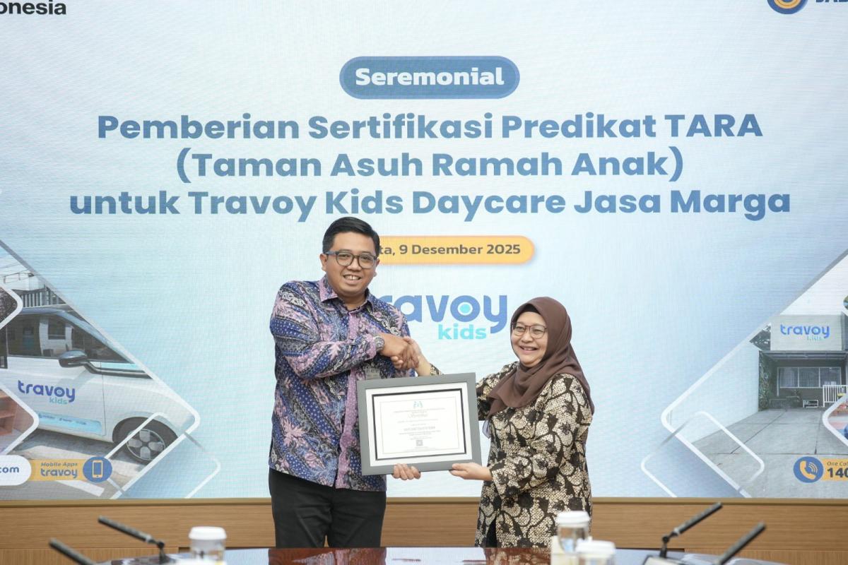 Travoy Kids Milik Jasa Marga Raih Sertifikasi dengan Predikat TARA Utama dari Kementerian PPPA