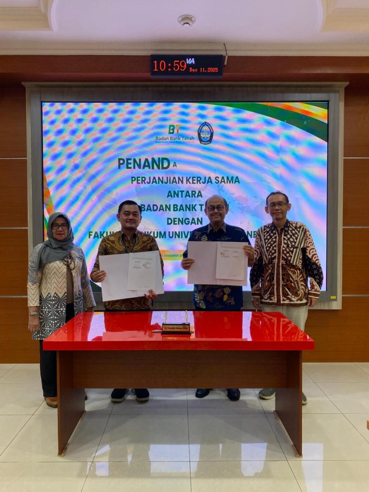 Bank Tanah Jalin Kerja Sama dengan UNDIP dan UKSW untuk Perkuat Riset Agraria Nasional