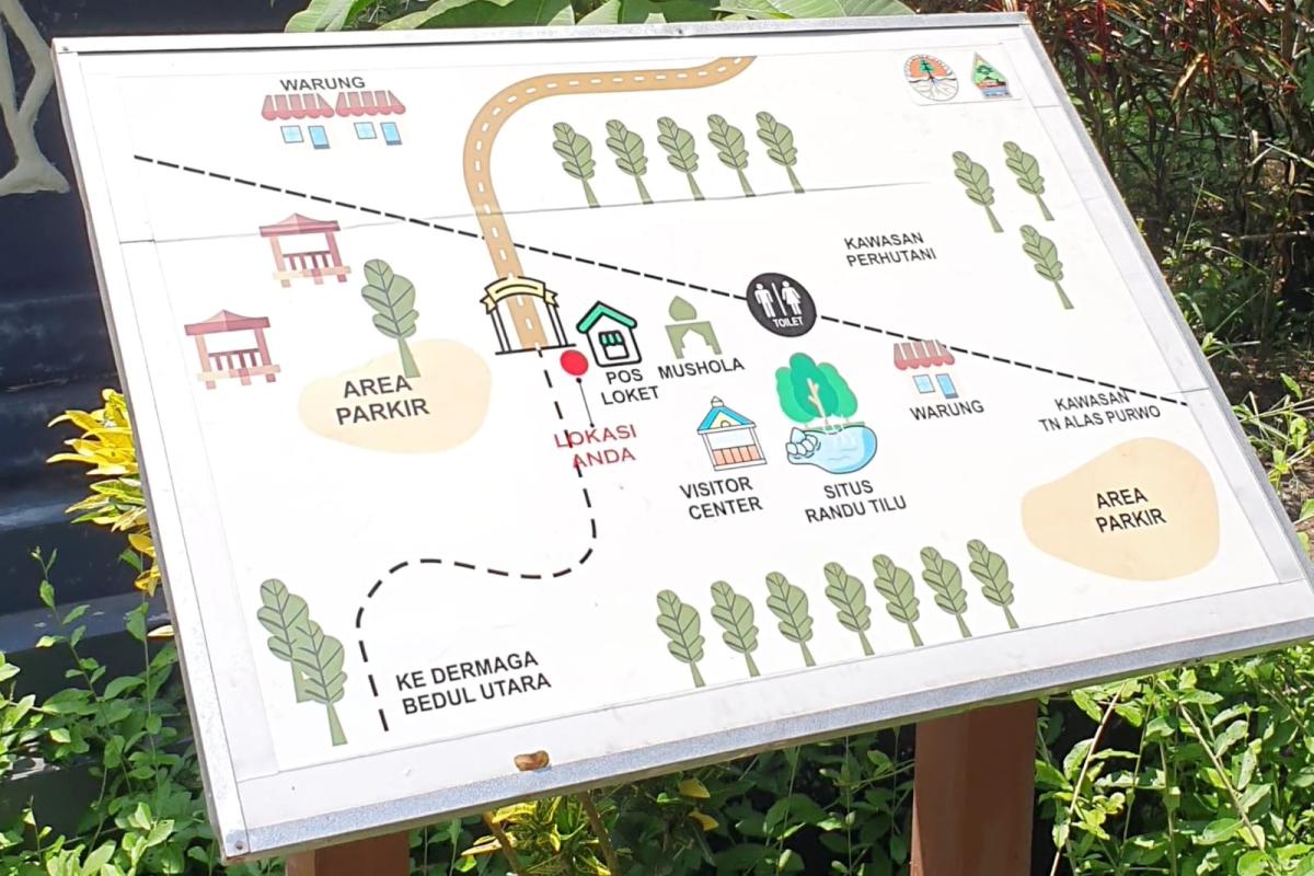 Peta kawasan Hutan Mangrove Bedul (Tuahta Aldo / fin.co.id)