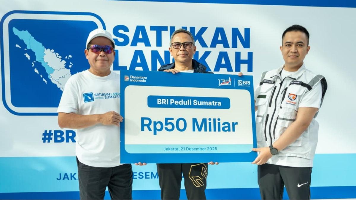 BRI Gelar Kegiatan 'Satukan Langkah untuk Sumatra', Berikan Komitmen Bantuan Rp50 Miliar Percepat Pemulihan Bencana