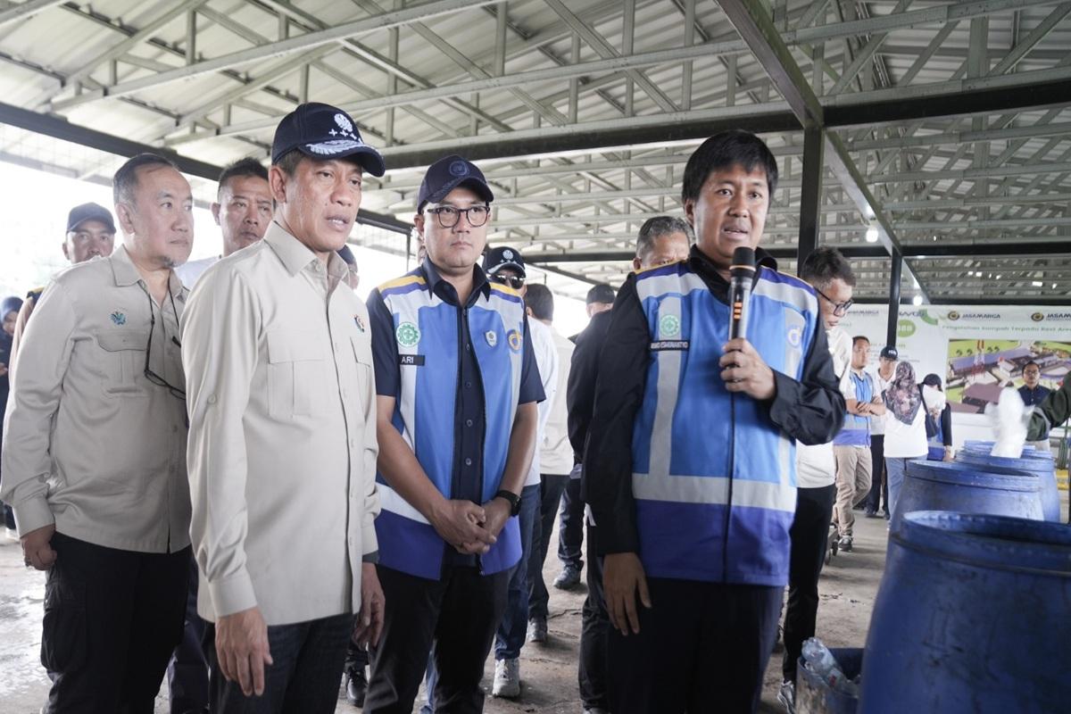 Menteri LH Turun Langsung ke Rest Area Tol Cipularang, Jasa Marga Pamerkan Pengelolaan Sampah Ramah Lingkungan