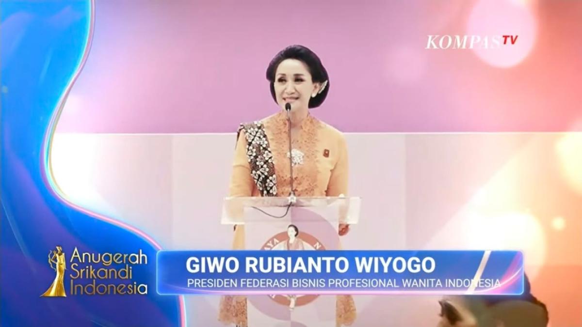 Giwo Rubianto Wiyogo Raih Anugerah Srikandi Penggerak Sosial Indonesia 2025