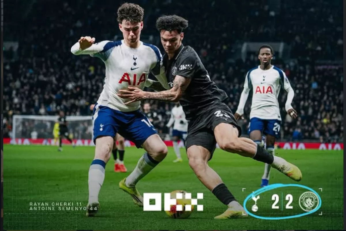 Manchester City vs Tottenham: The Citizens Unggul Duluan, Tottenham Bangkit Bikin Geger