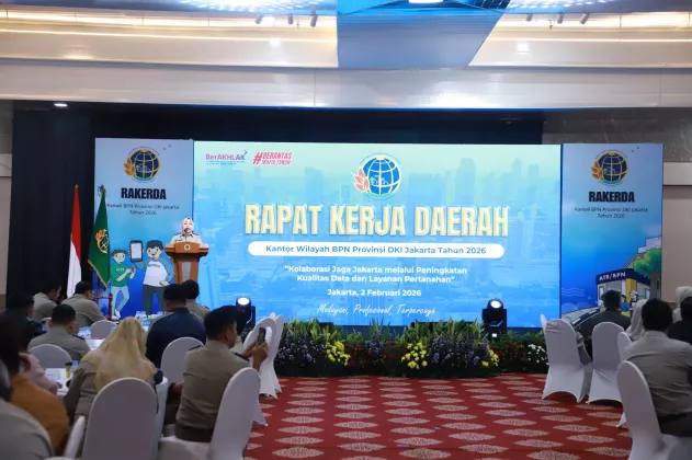 Pemprov DKI Apresiasi Penurunan Tunggakan Pelayanan Pertanahan di Lingkungan Kanwil BPN DKI Jakarta