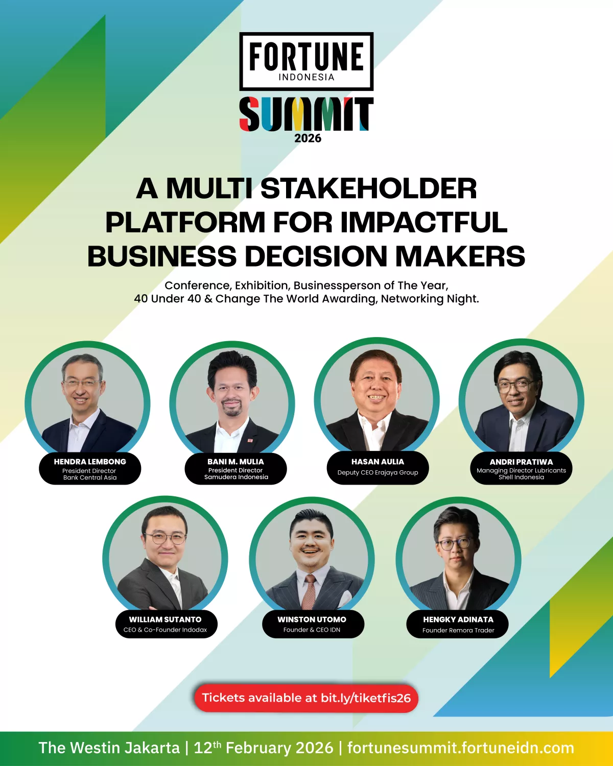 FORTUNE Indonesia Summit 2026: Kumpul Raksasa Bisnis dan Pengambil Keputusan di Jakarta