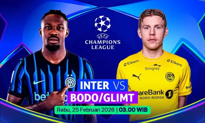 Link Live Streaming Inter Milan vs Bodo di Liga Champions 2025-2026