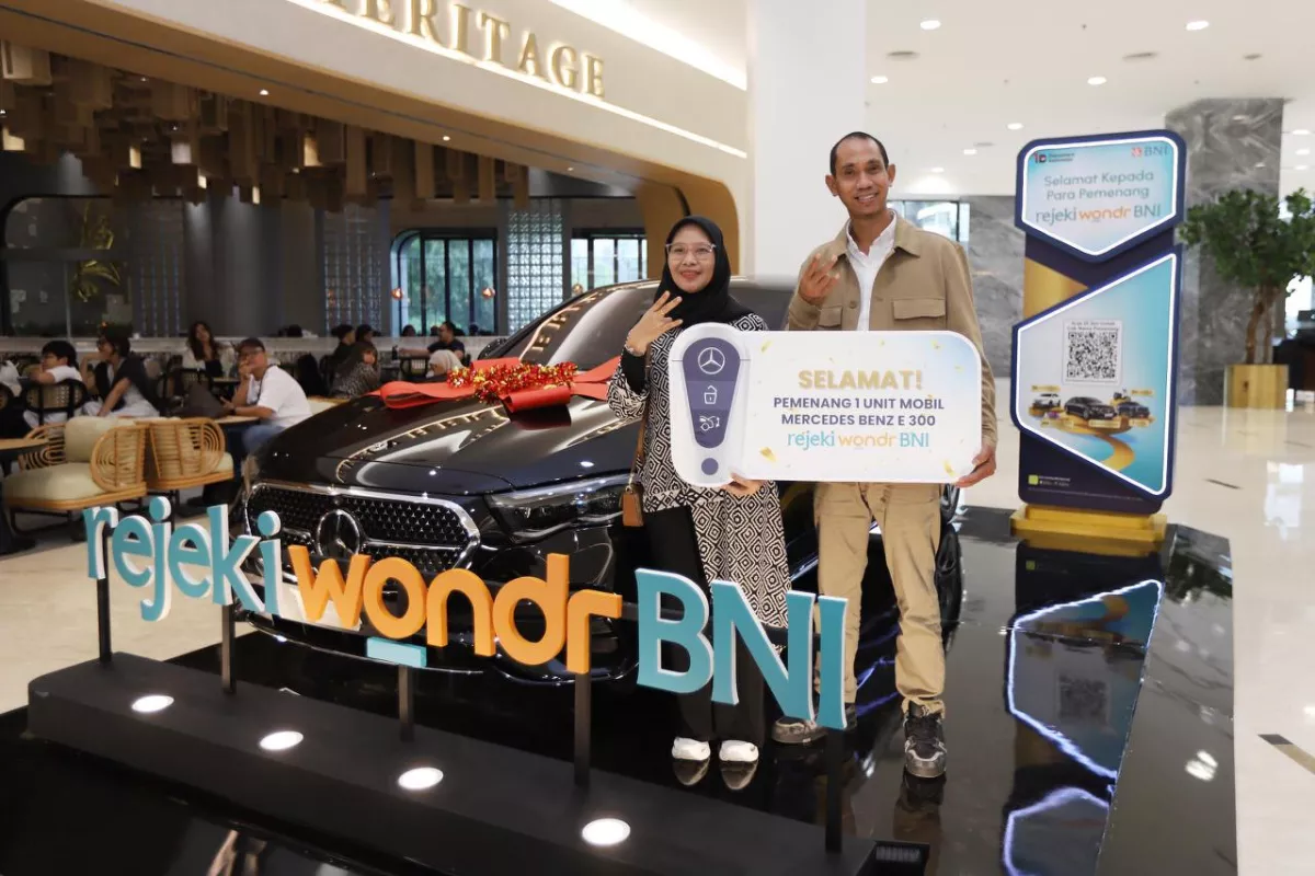 BNI Bagikan Hadiah Undian Rejeki wondr Tahap II, Nasabah Raih Mercedes-Benz hingga Ratusan Gadget