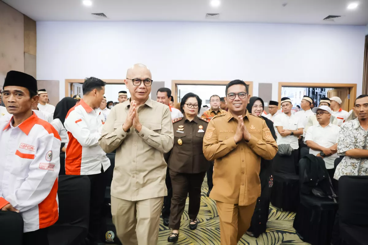 Gubernur Andra Soni Apresiasi Penunjukan Banten sebagai Proyek Percontohan 