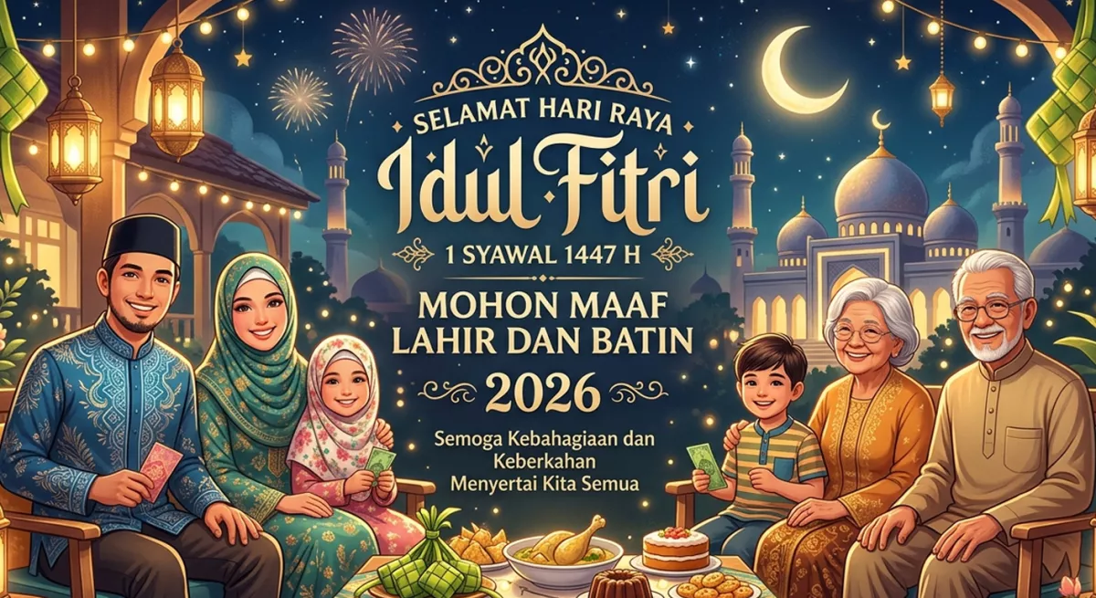 20 Ide Ucapan Lebaran 2026 Paling Kece untuk Status WA, Dijamin Gak Pasaran!