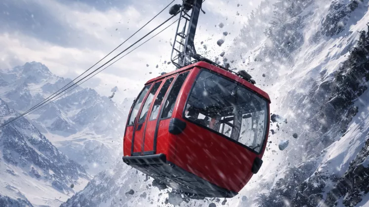 Gondola Ski di Swiss Jatuh akibat Angin Kencang, Satu Penumpang Tewas
