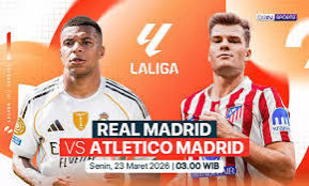 Tempat Menonton Real Madrid vs Atletico Madrid di Liga Spanyol
