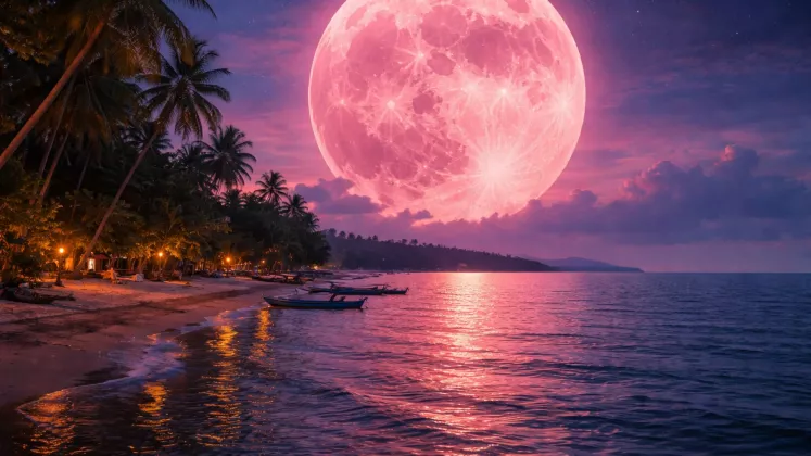 Langit Indonesia akan Dihiasi Pink Moon, Ini Waktu Terbaik Menyaksikannya