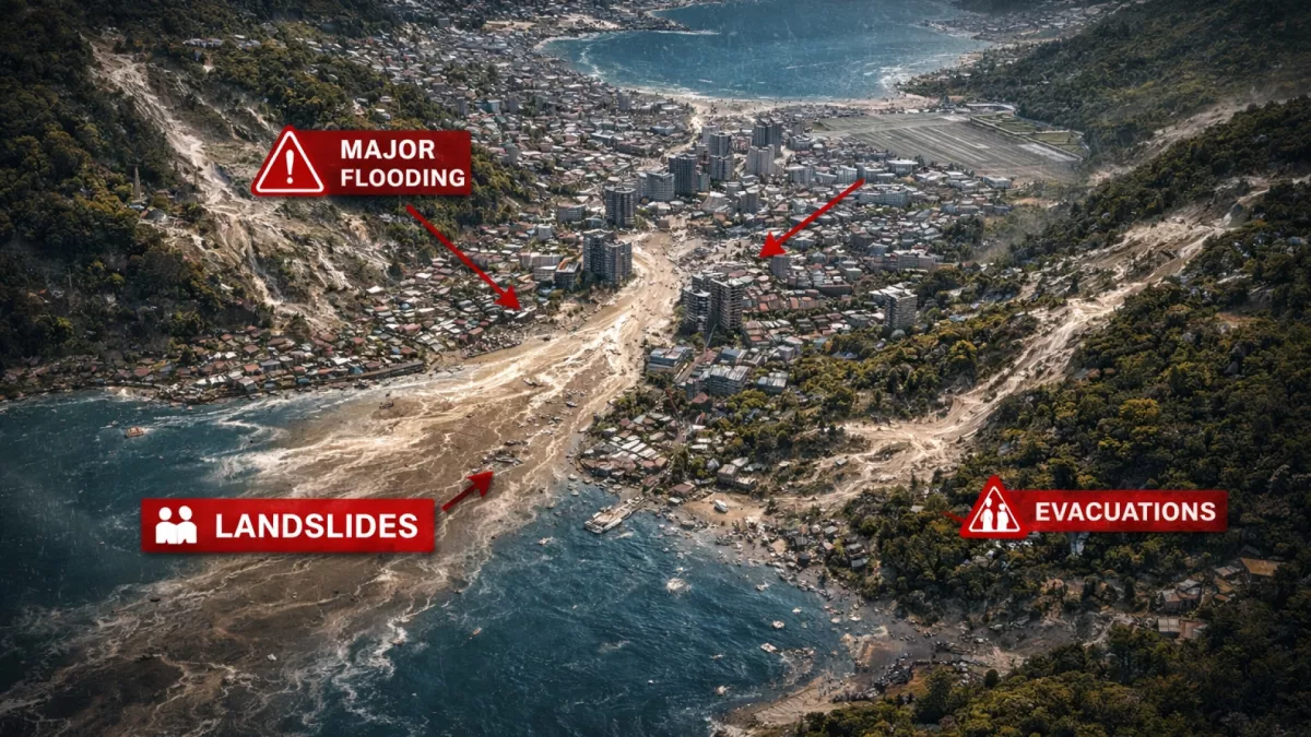 Banjir Bandang Terjang Wellington, Selandia Baru Tetapkan Status Darurat