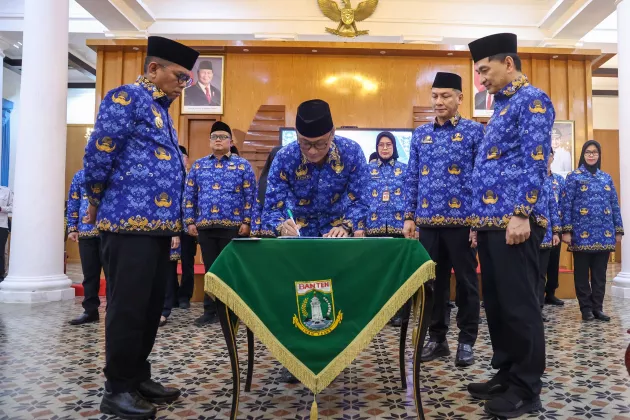 Gubernur Andra Soni: KORPRI Jadi Motor Cetak ASN Berintegritas dan Adaptif di Era Digital
