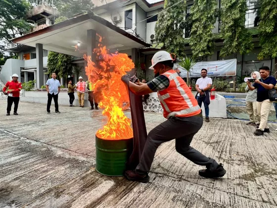 Tingkatkan Kesiapsiagaan Darurat, TPK Kupang Gelar Fire Drill