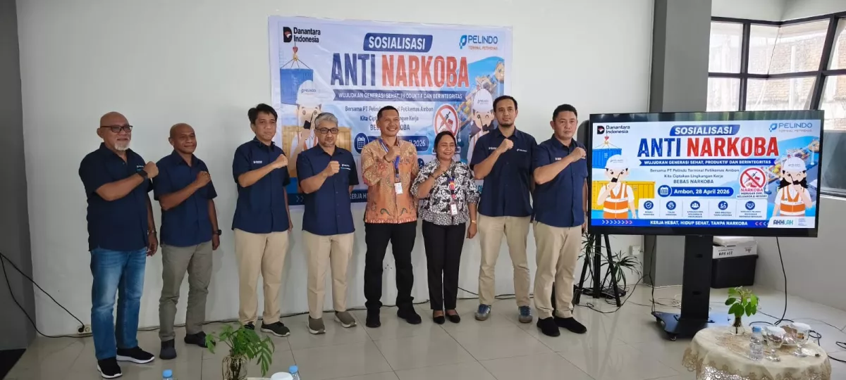 Terminal Petikemas Ambon Perkuat Komitmen Lingkungan Kerja Bersih dari Narkoba