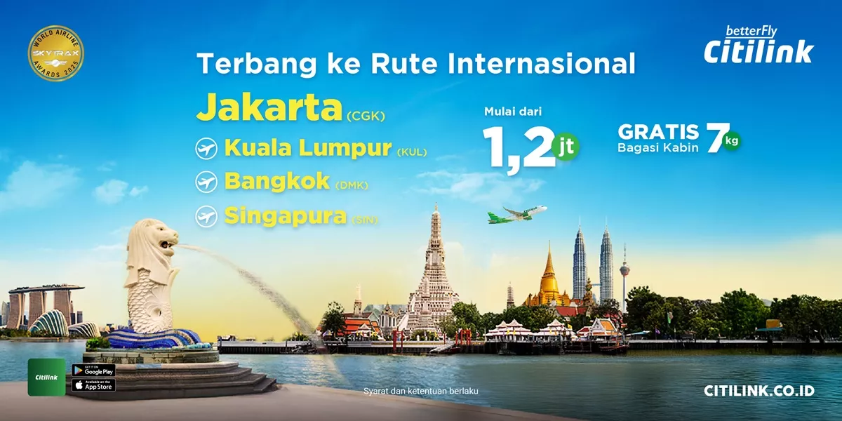 Weekend Singkat di Luar Negeri, Terbang ke Bangkok, Kuala Lumpur atau Singapura Mulai 1,2 Jutaan!