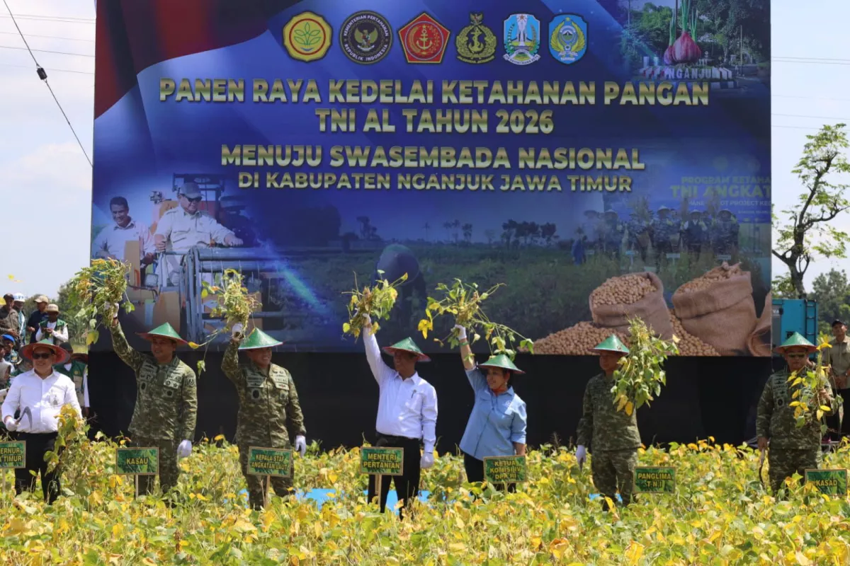 Kementan, TNI AL, dan Pemkab Nganjuk Kolaborasi Pacu Swasembada Kedelai Nasional
